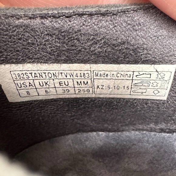 Vionic Elevated Stanton Suede Orthotic Wedge Boot Slate Grey Women's US 8 Nice - Picture 10 of 16